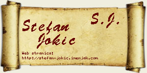 Stefan Jokić vizit kartica